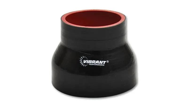 Vibrant 4-Ply Black Silicone Transition Hose – 2.5 In To 2.75 In Id, 3 In Length 1