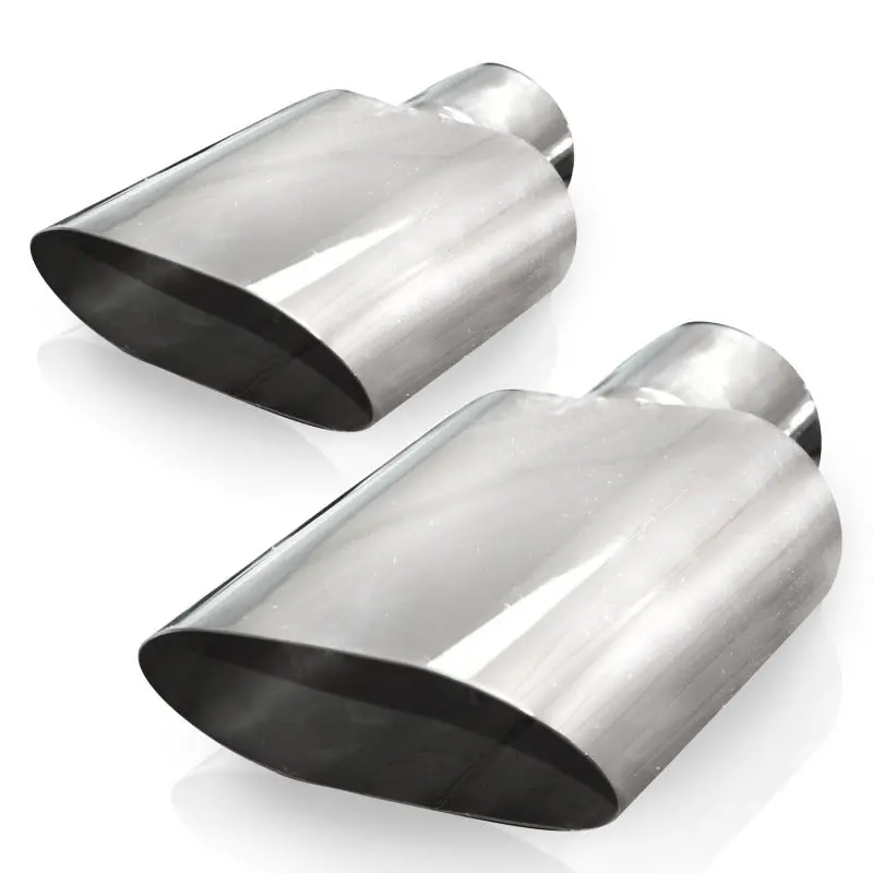 Stainless Works Big Oval Exhaust Tips — 3-Inch Inlet Diameter, Sold Per Pair 1