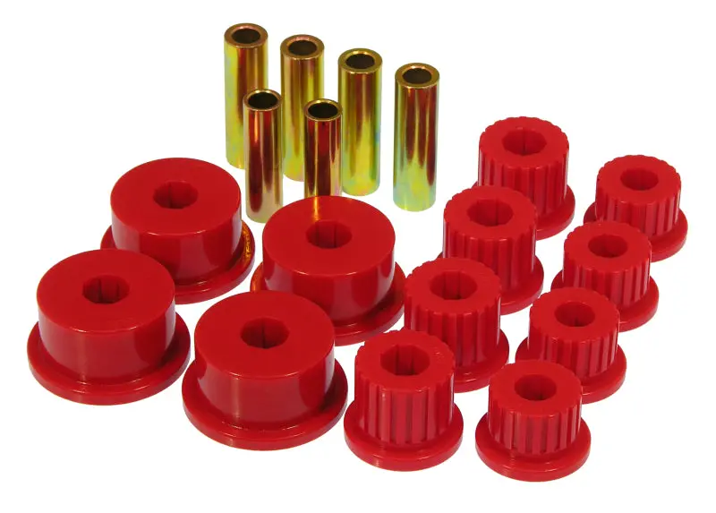 Prothane Rear Leaf Spring & Shackle Bushings For 1994–2001 Dodge Ram 2Wd/4Wd – Red Polyurethane 1