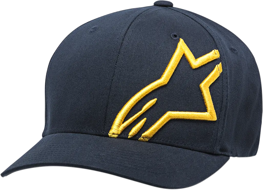 Alpinestars Shift 2 Racing Hat — Navy/Gold Colorway — Small/Medium Fit 1