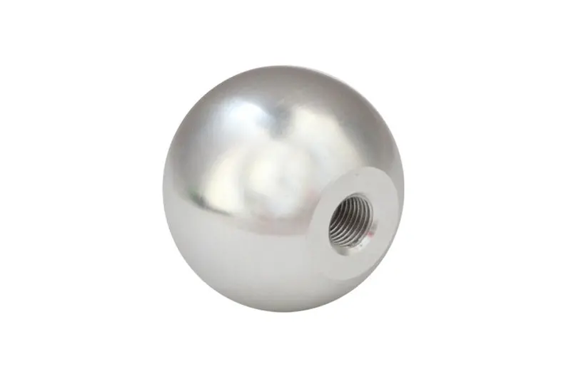 Torque Solution Billet Aluminum Shift Knob – Silver Finish, Universal M12X1.5 Thread 1