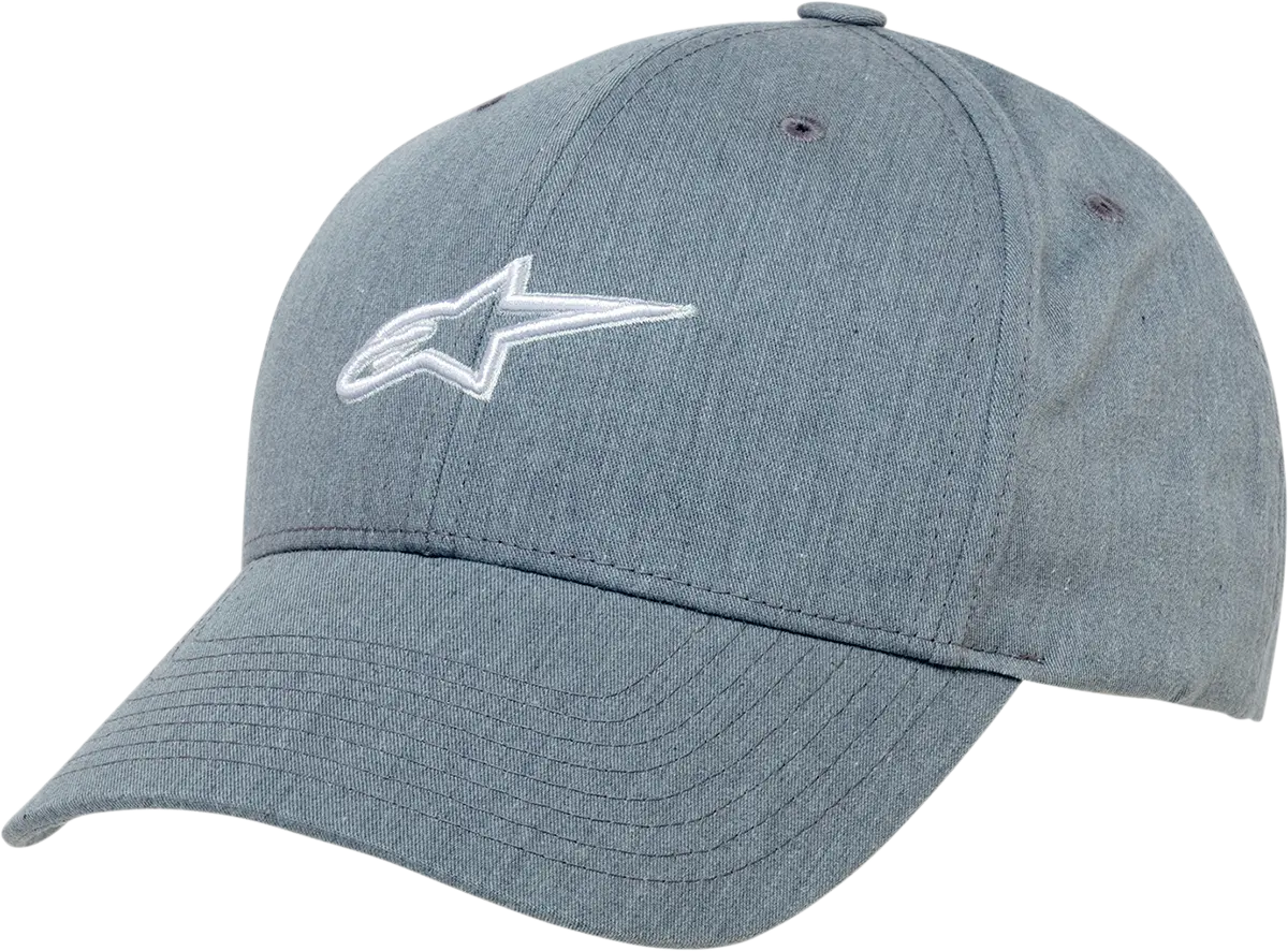 Alpinestars Alpha Unisex Structured Hat — Heather Gray, One Size (Sku 1211810121026Os) 1