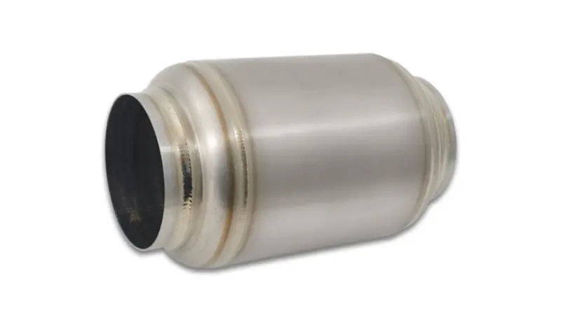 Vibrant Performance Titanium Muffler — 4-Inch Inlet/Outlet, 5.875-Inch Diameter, Natural Tip 1