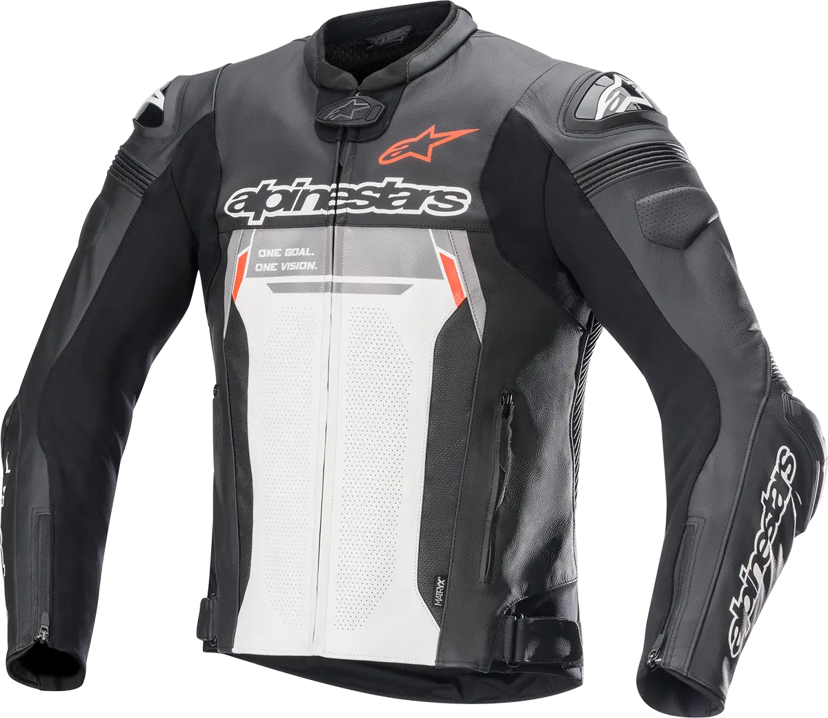 Alpinestars Missile Ignition V2 Motorcycle Jacket – Black/White Colorway, Size Us 46 / Eu 56 (Model 3100222-12-56) 1