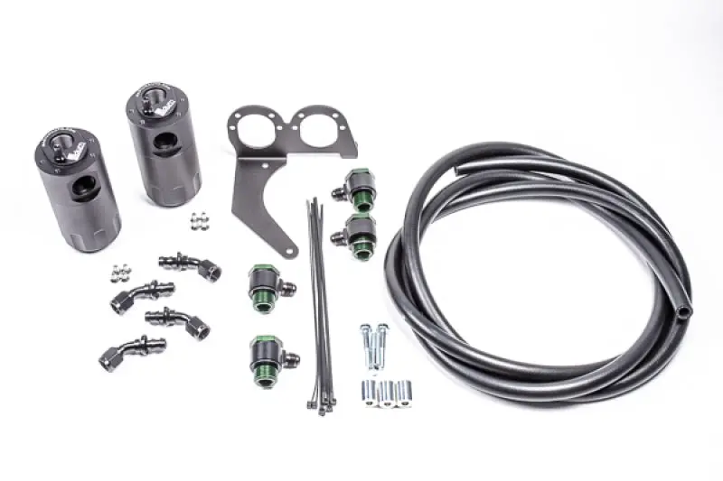 Radium Engineering Dual Catch Can Kit For Nissan R35 Gt-R Crankcase Ventilation 1