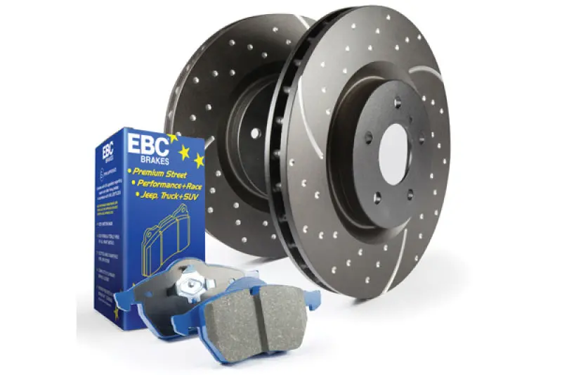 Ebc S6 Brake Upgrade Kit – Bluestuff Pads & Grooved Drilled Rotors 1