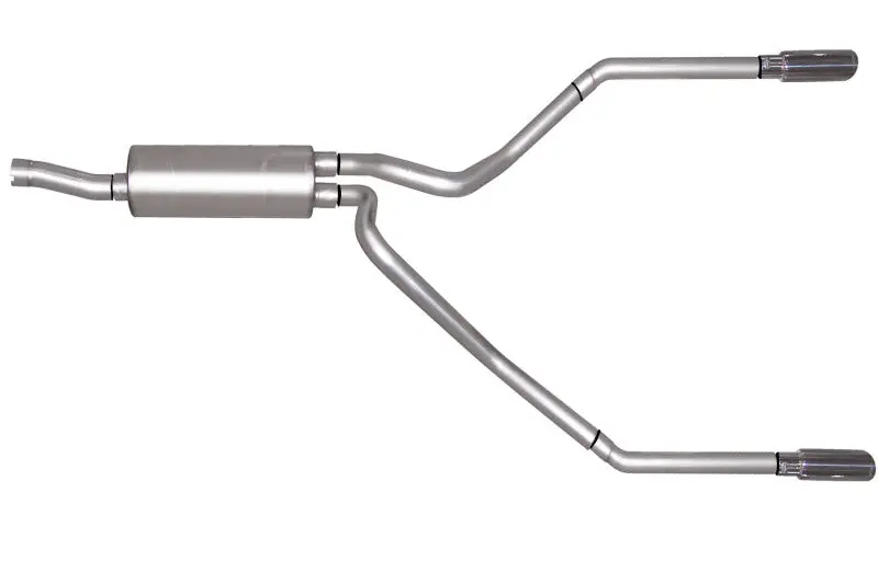 Gibson Aluminized Dual Split Cat-Back Exhaust – 1999–2004 Ford F-250 Super Duty Lariat (6.8L, 2.5" Diameter) 1