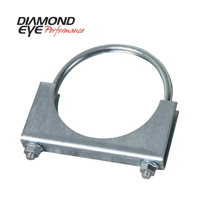 Diamond Eye Heavy-Duty U-Bolt Clamp Kit – 4-Inch Exhaust, Zinc-Coated, 11-Gauge Saddle 1