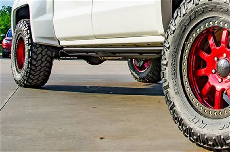 N-Fab Rkr Side Steps — Tex-Black Powder Coat — For 2016–2017 Toyota Tacoma Double Cab, 1.75-Inch Tube 1