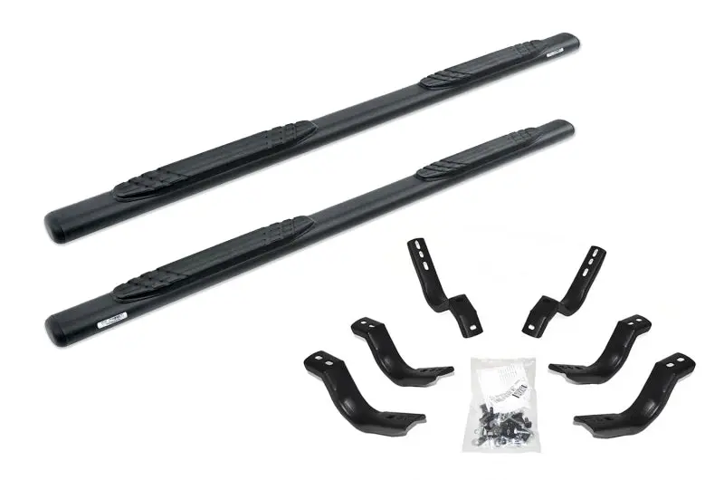Go Rhino 1000 Series Complete Side Step Kit – 4-Inch Tubing, Includes Brackets & Steps For 2017–2020 Ford F-250/F-350 Super Duty 1