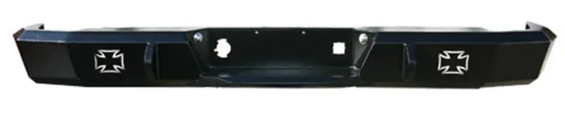 Iron Cross Heavy-Duty Rear Bumper With Sensor Cutouts For 2014–2018 Chevrolet Silverado 1500 – Matte Black 1