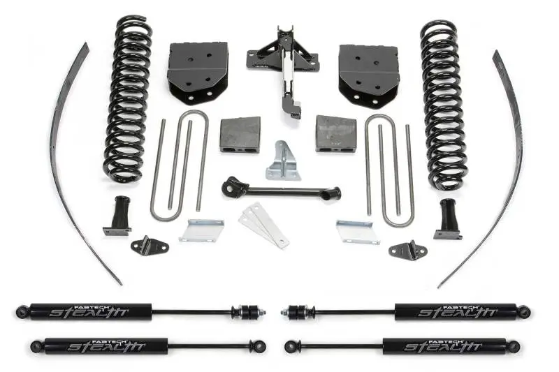 Fabtech 8-Inch Basic Lift Kit With Stealth Shocks For 2008–2016 Ford F-250 4Wd (Includes Overload Leaf Support) 1