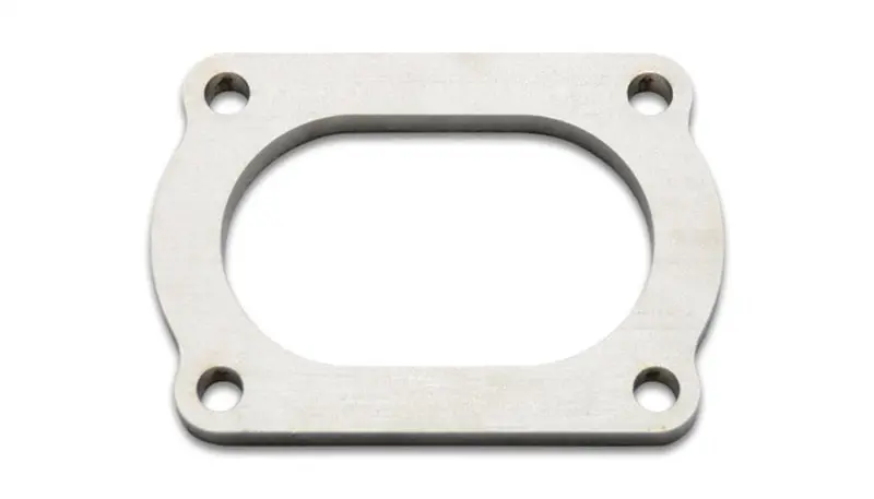 Vibrant T304 Stainless Steel 4-Bolt Flange For 3" Od Oval Exhaust Tubing 1