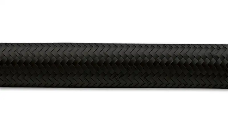Vibrant -20 An Black Nylon Braided Flexible Hose – 10-Foot Roll 1