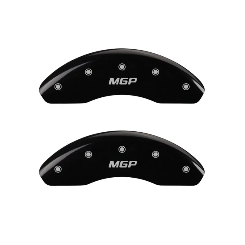 Mgp Engraved Front & Rear Brake Caliper Covers — Black Finish With Silver Chrome Accents 1