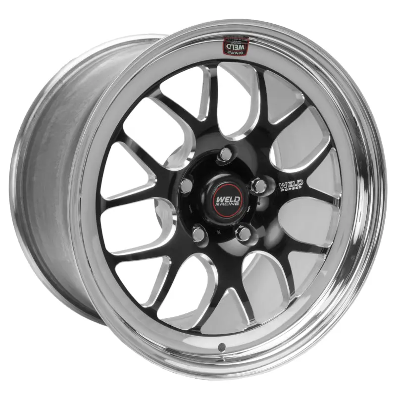 Weld S77 Drag Wheel – 17X10.5 Inches, 5X4.5 Bolt Pattern, 6.7-Inch Backspace, High-Pad Black Finish (Non-Beadlock) 1