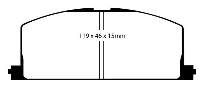 Ebc Yellowstuff Front Brake Pads For 1990–1991 Toyota Celica St162 (1.6L) 1