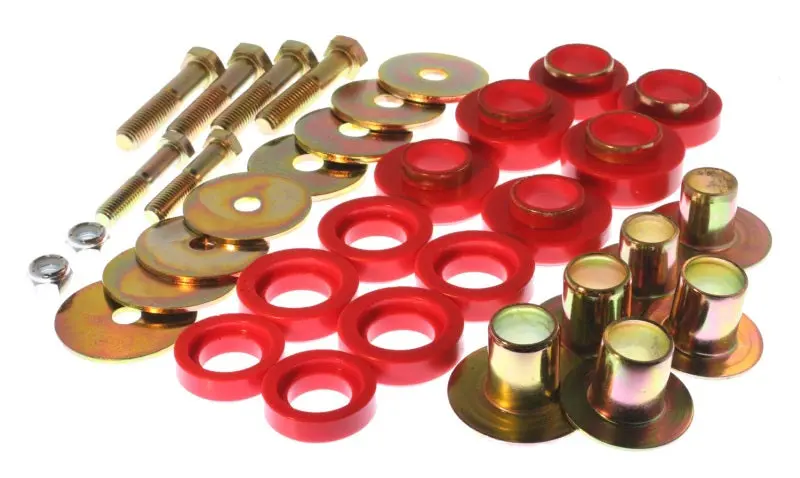 Energy Suspension Red Polyurethane Subframe Mount Bushings For 1967–1981 Camaro, 1968–1974 Nova/Chevy Ii, And 1967–1975 Firebird/Trans Am 1