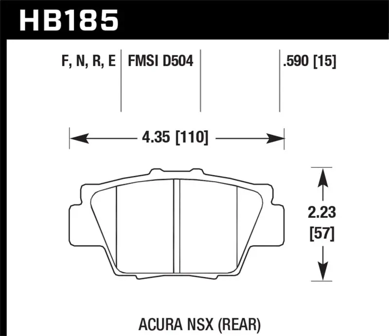 Hawk Hp+ Street Brake Pads 1