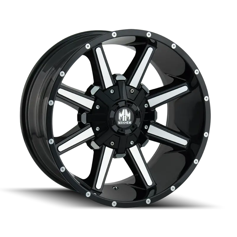 Mayhem 8104 Arsenal 20X9 / 5X150 Bp / 0Mm Offset / 110Mm Hub Black/Machined Face Wheel 1