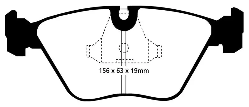 Ebc Bluestuff Front Brake Pads For 1992–1995 Bmw E36 M3 (3.0L) 1