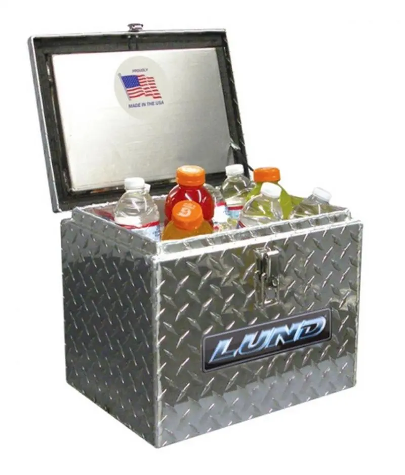 Lund Universal Aluminum Storage Box – Weather-Resistant, Bright Silver Finish 1