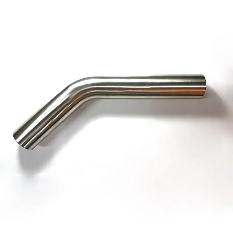 Stainless Bros 3" Mandrel-Bent 45° Elbow – 1.5D Radius, 4.5" Clr, 5" & 8" Legs 1