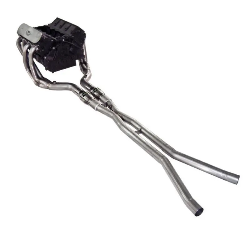 Stainless Works Long-Tube Headers With X-Pipe & Catalytic Converters For 2005–2008 Corvette 1
