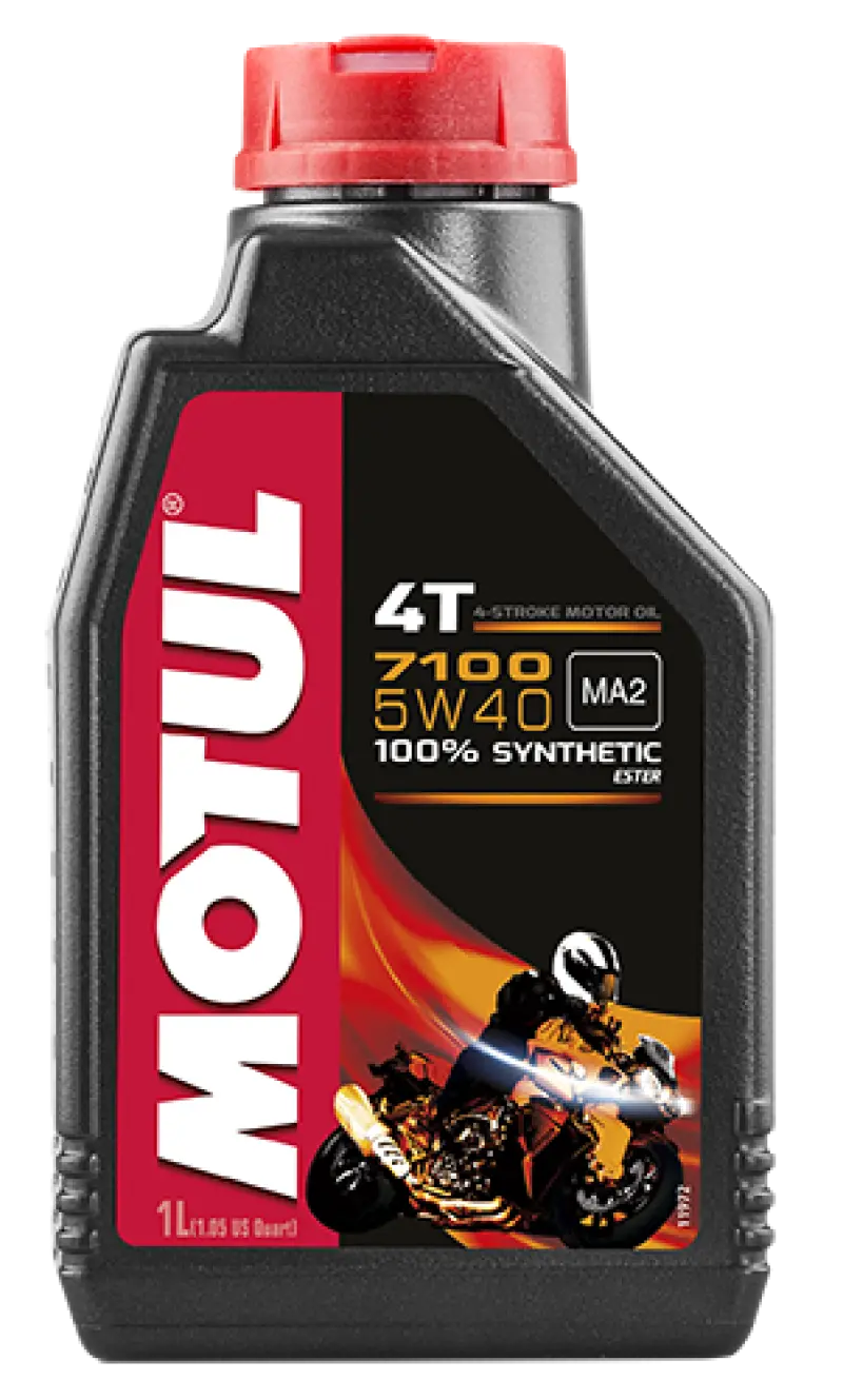 Motul 7100 4T 5W-40 Full-Synthetic 4-Stroke Motorcycle Engine Oil – 1 Liter Bottle 1