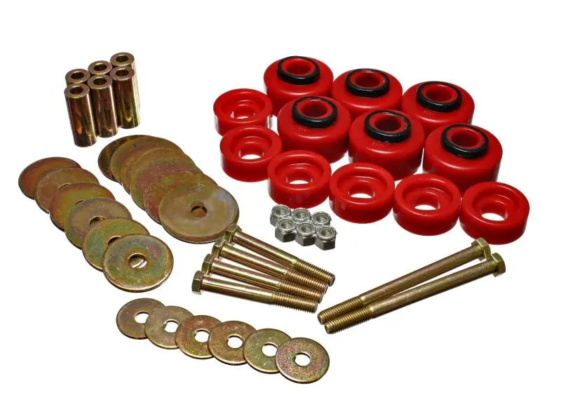 Energy Suspension Red Polyurethane Cab Mount Kit For 1997–2003 Ford F-100/F-150 2Wd And F-250 Light-Duty Trucks 1