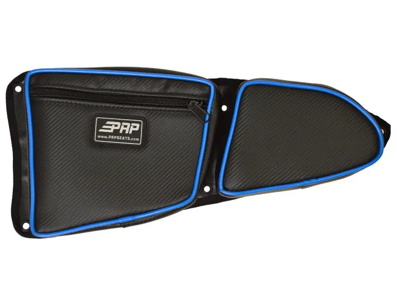 Prp Front Door Bag With Integrated Knee Pad For Polaris Rzr – Driver Side, Blue 1