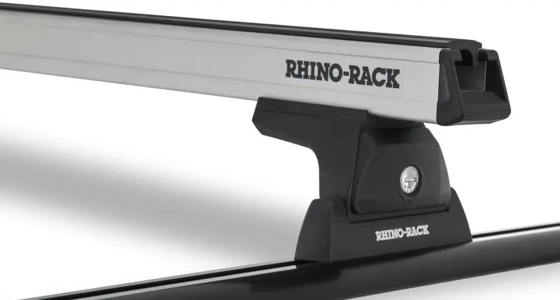 Rhino-Rack Heavy-Duty 54-Inch Two-Bar Roof Rack With Integrated Tracks – Silver Finish 1