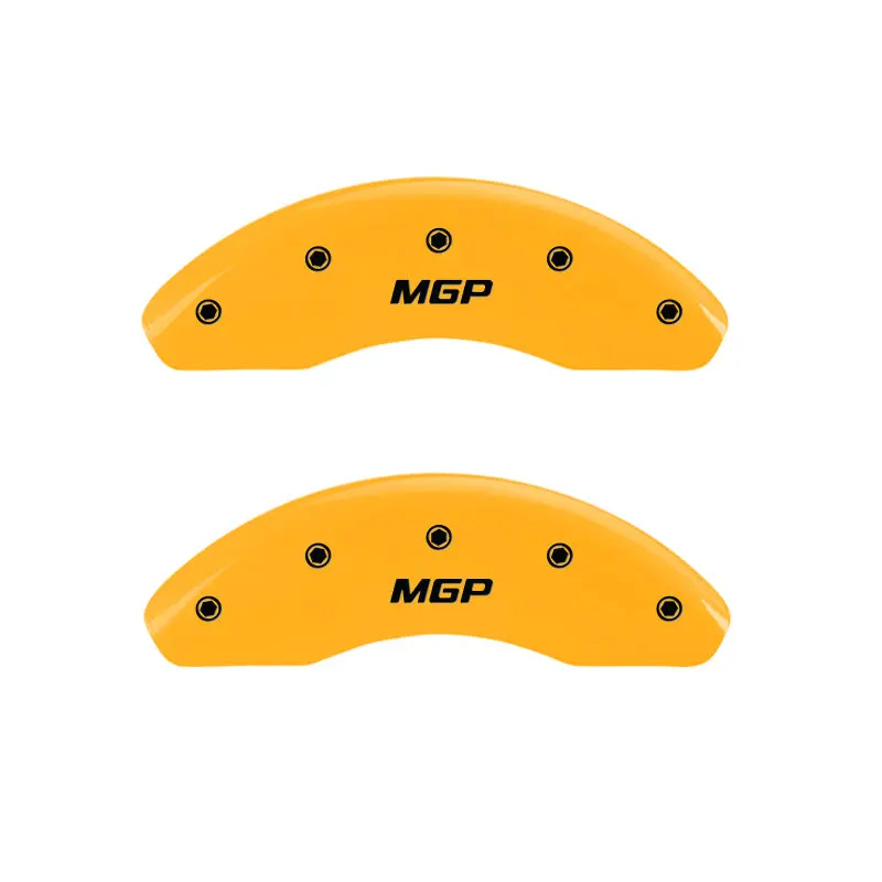 Mgp Engraved Front And Rear Brake Caliper Covers – Yellow Finish With Black Accent 1