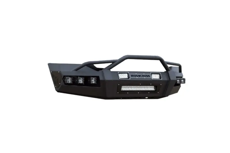 Iron Cross Hardline Front Bumper With Grille Bar For 2015–2017 Ford F-150 – Matte Black Finish 1