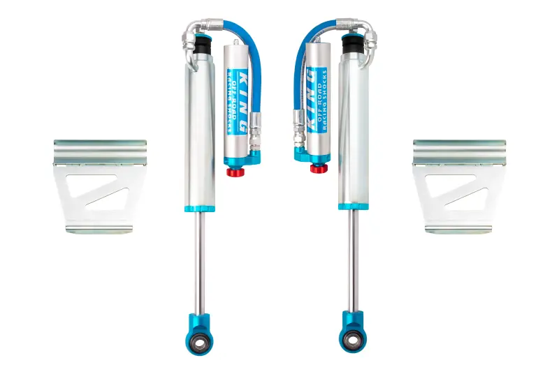 King 2.5-Inch Remote Reservoir Rear Shocks With Adjustable Rebound For 2010+ Toyota 4Runner (Pair) 1
