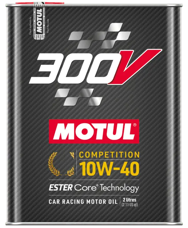 Motul 300V Chrono Competition 10W-40 Synthetic-Ester Racing Motor Oil – 2-Liter Bottle 1